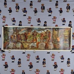 Rare 1973 Big Daddy by Jack T. Chick Evolution of our Father funny art poster